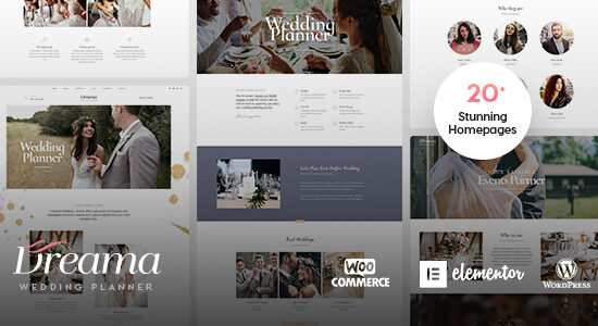 Dreama - Engagement & Wedding Planner WordPress Theme