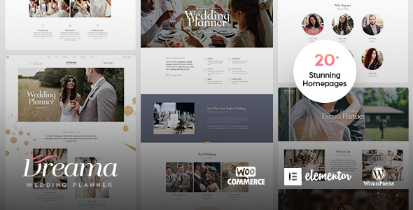 Dreama - Engagement & Wedding Planner WordPress Theme