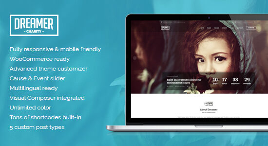 Dreamer - Chủ đề WordPress từ thiện đa năng