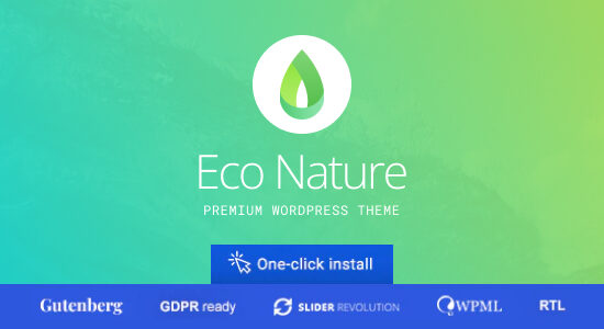 Eco Nature - Environment & Ecology WordPress Theme