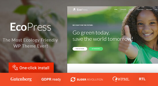 Eco Press - Nature, Ecology & NGO WordPress Theme