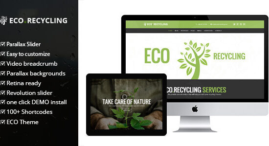 Eco Recycling - Ecology & Nature WordPress Theme