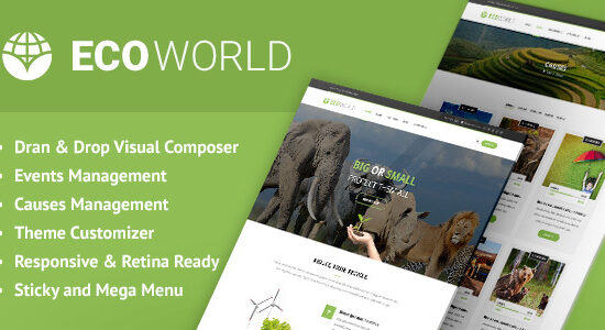 Eco World - Nature and Environmental WordPress Theme