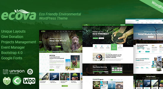 Ecova - Chủ đề WordPress về môi trường sinh thái