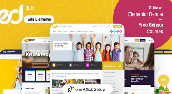 Ed School: Education WordPress Theme