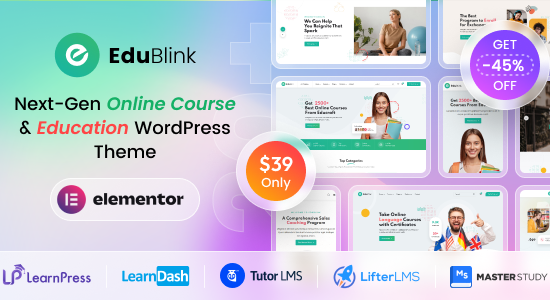 EduBlink - Education & Online Course WordPress Theme