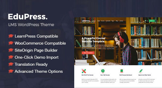 EduPress | Responsive LMS, University Education WordPress Theme