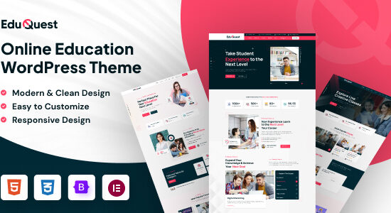 EduQuest – Chủ đề WordPress LMS Giáo dục