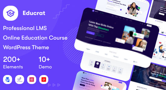 Educrat - Online Course Education WordPress Theme