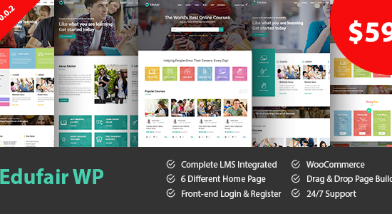 Edufair - Chủ đề WordPress đa năng cho giáo dục