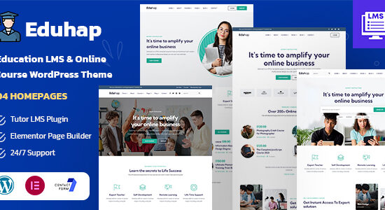 Eduhap - Chủ đề WordPress LMS Giáo dục