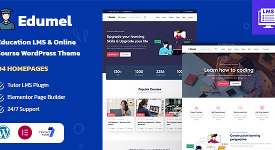 Edumel- Chủ đề WordPress LMS Giáo dục