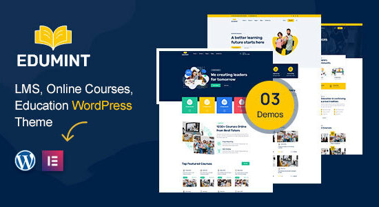 Edumint – LMS, Khóa học trực tuyến, Chủ đề WordPress về giáo dục