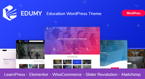 Edumy - LMS Online Education Course WordPress Theme