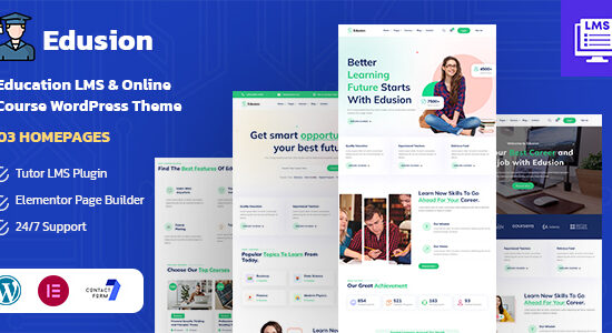 Edusion - Chủ đề WordPress LMS về giáo dục