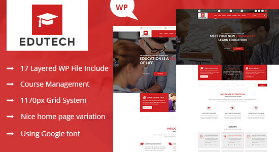 Edutech - Chủ đề WordPress về giáo dục