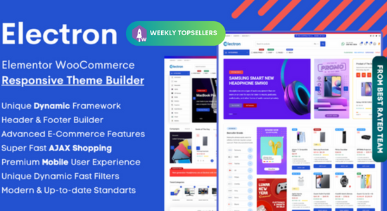 Electron - Elementor Electronics Store WooCommerce Theme