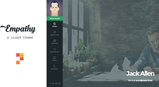 Empathy - Một chủ đề WordPress vCard
