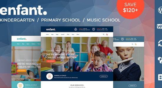 Enfant - School and Kindergarten WordPress Theme