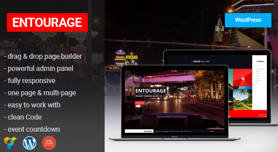 Entourage - Chủ đề WordPress về Phim/Phim ảnh/Rạp chiếu phim/TV