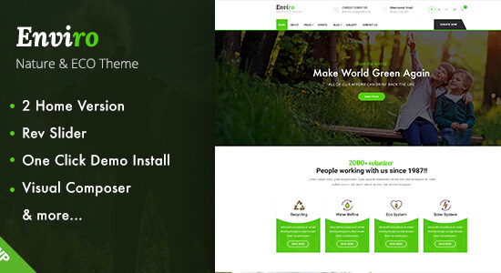 Enviro - Chủ đề WordPress về môi trường