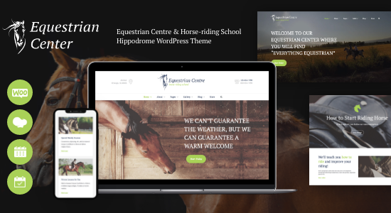 Equestrian Centre - Horse-riding School Theme