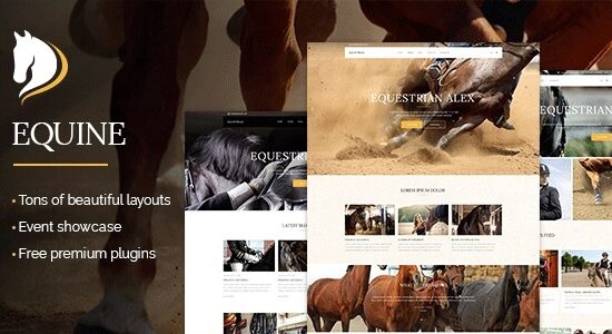 Equine - An Equestrian and Horse Riding Club Theme