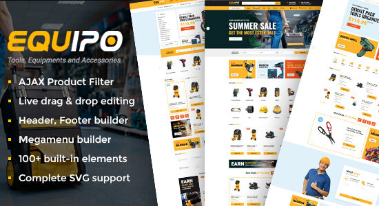 Equipo - Linh kiện và công cụ WordPress WooCommerce Theme