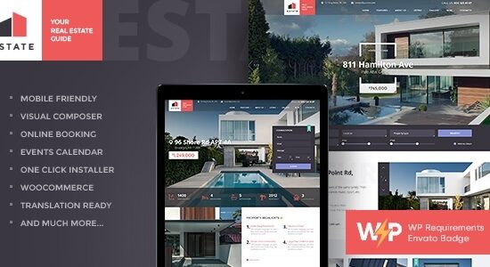 Estate - Property Sales & Rental WordPress Theme + RTL