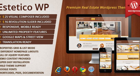 Estetico Premium Real Estate WP Theme