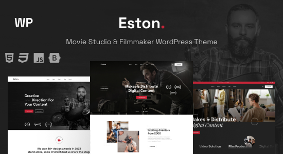 Eston - Chủ đề WordPress cho Studio phim & Nhà làm phim