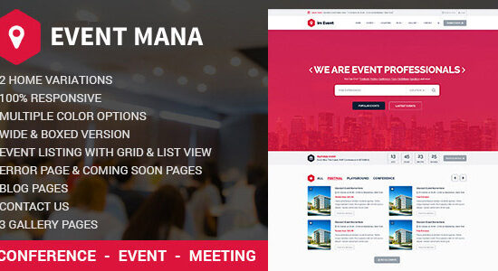 Event Management WordPress Theme