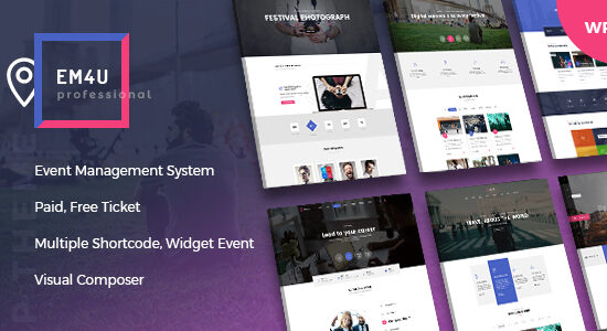 Event Management WordPress Theme for Booking Tickets - EM4U