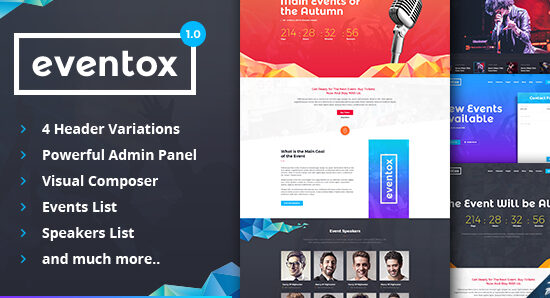 Eventox | Chủ đề WordPress cho buổi hòa nhạc và hội nghị