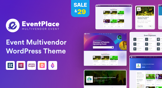 Eventplace - Chủ đề WordPress sự kiện đa nhà cung cấp