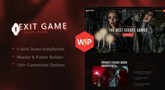 Exit Game | Chủ đề WordPress Phòng thoát hiểm bí mật ngoài đời thực