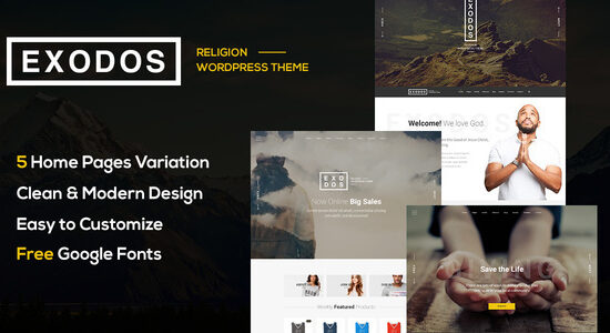 Exodos - Chủ đề WordPress của Nhà thờ