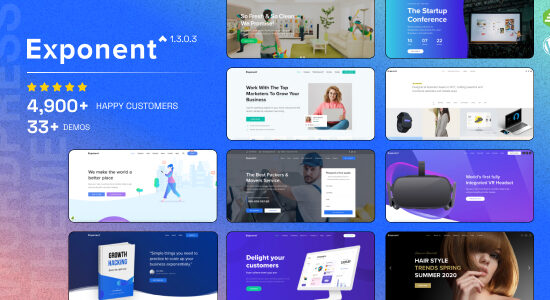 Exponent - Modern Multi-Purpose Business WordPress theme