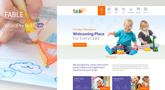 Fable - Children Kindergarten WordPress Theme