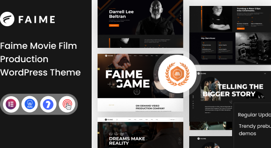 Faime – Chủ đề WordPress về sản xuất phim