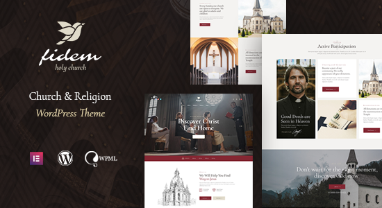 Fidem - Chủ đề WordPress về Nhà thờ & Tôn giáo