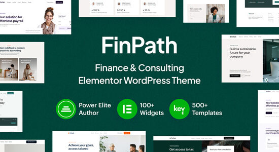 FinPath - Finance & Consulting Elementor WordPress Theme