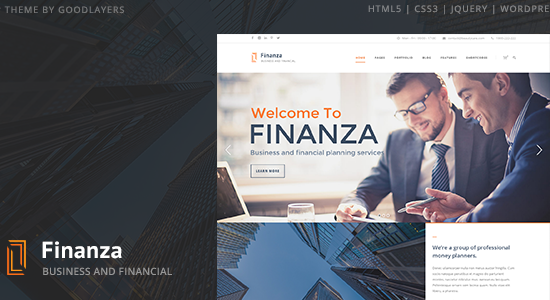 Finanza - WordPress kinh doanh và tài chính