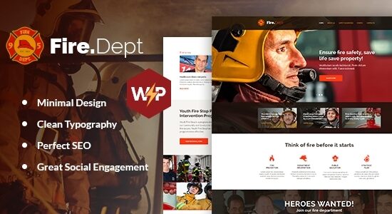 Fire Department - FD Station and Security WordPress Theme