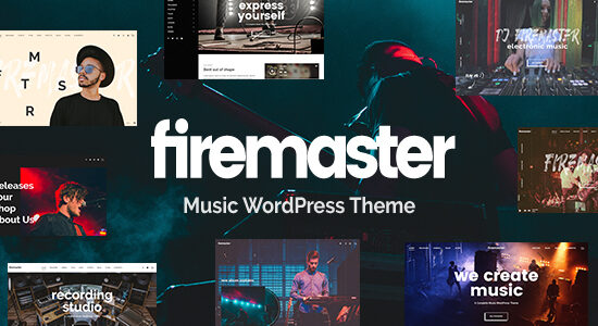 Firemaster - Một chủ đề WordPress âm nhạc sáng tạo