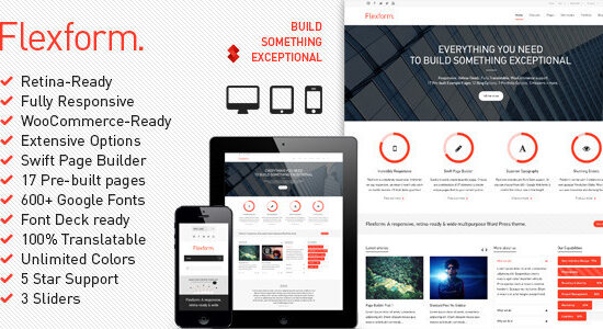 Flexform - Retina Responsive Multi-Purpose Theme