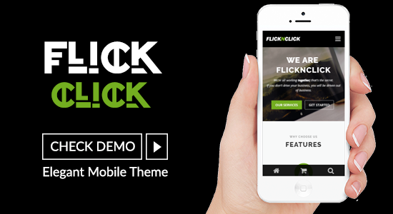 Flicknclick - Responsive Mobile/Smartphone Theme