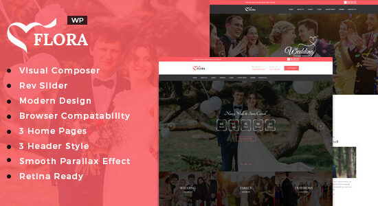 Flora - WordPress Wedding Theme