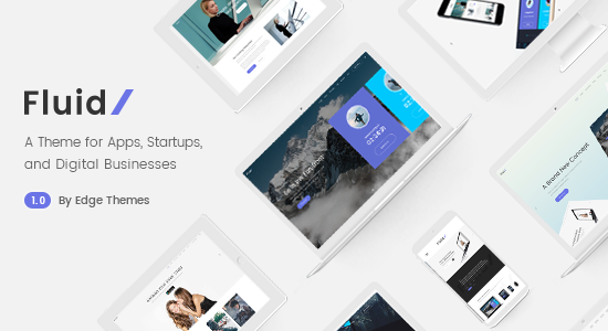 Fluid - Startup and App Landing Page Theme