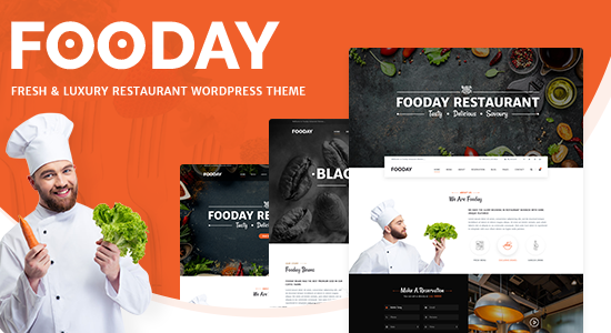 Fooday - Chủ đề WordPress nhà hàng tươi mới và sang trọng